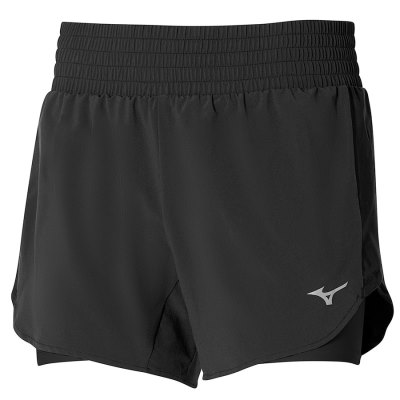 Pantalones Cortos Mizuno 2 IN 1 4.5 Mujer - Negros - Chile M352NVZKUH